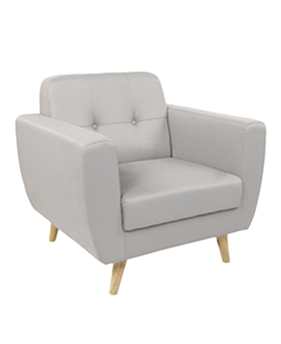 ivory color single seater sofa