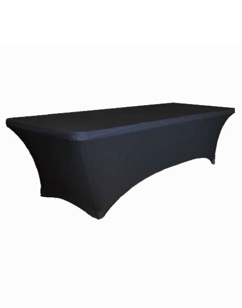 black rectangular table