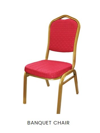 red color banquet chair