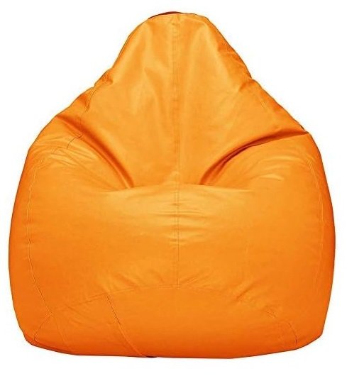 orange colored bean bag