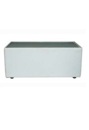 white rectangular box table