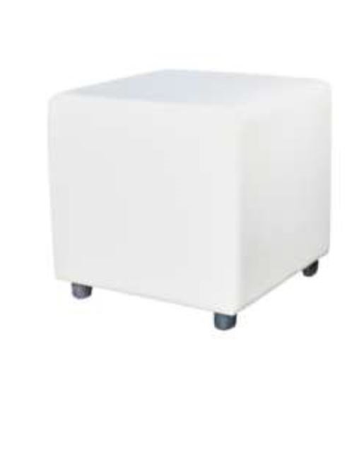 white square table