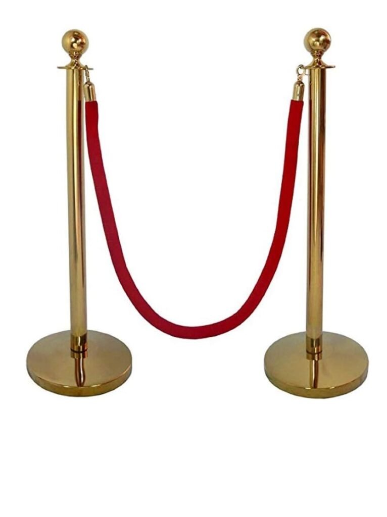 golden color stanchion