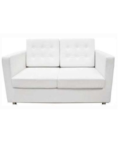 white color two seater premium sofa front view