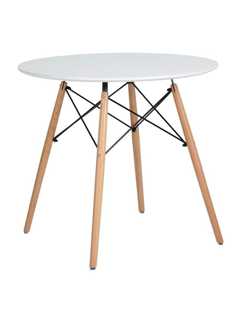 round coffee table with wooden legs