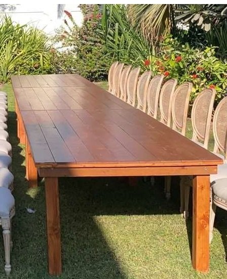 dark brown vintage rectangular table