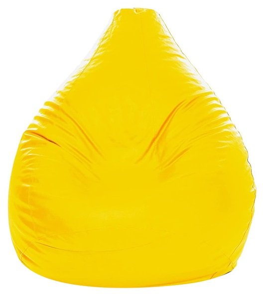 yellow colored bean bag