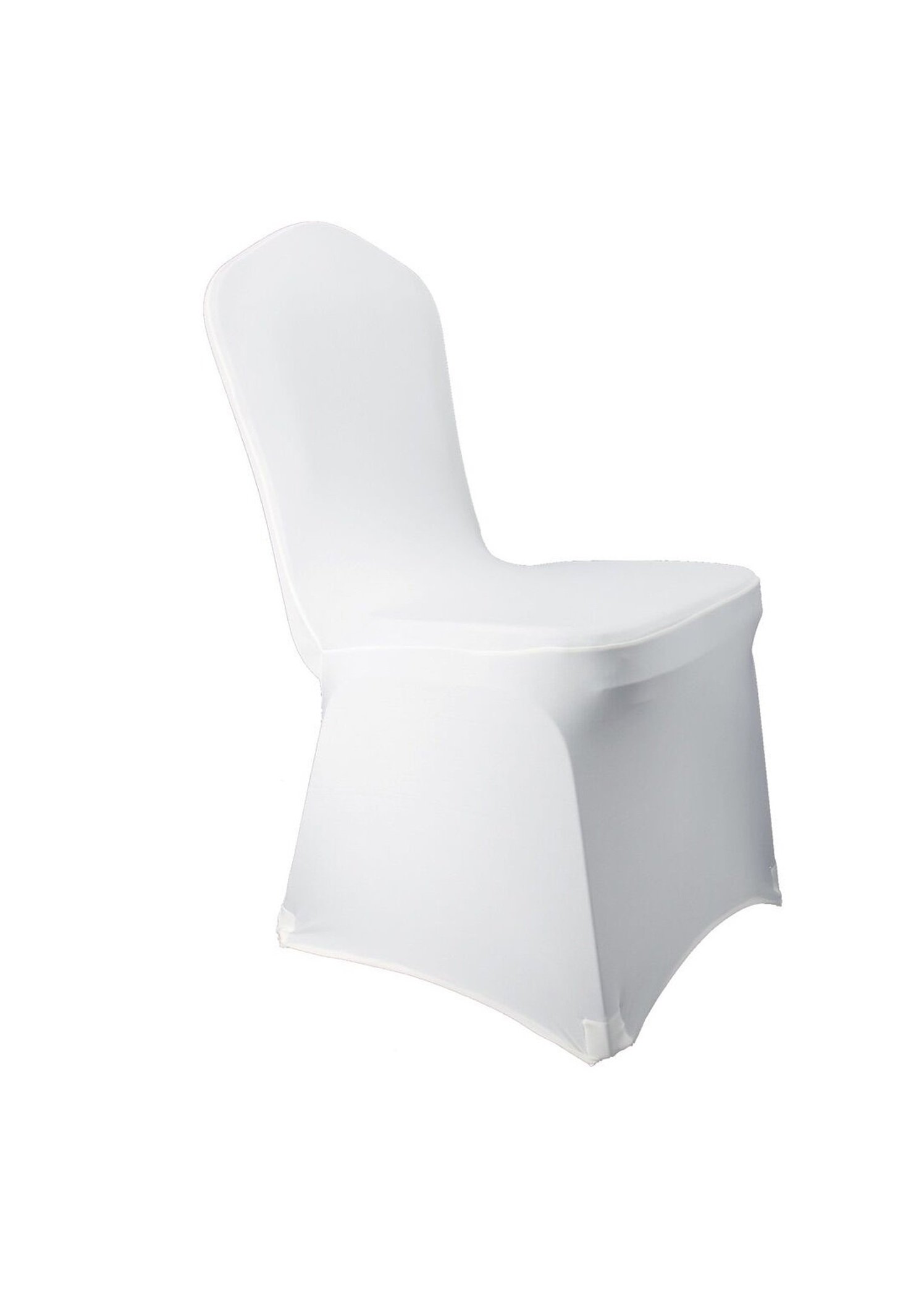 white covered banquet chair