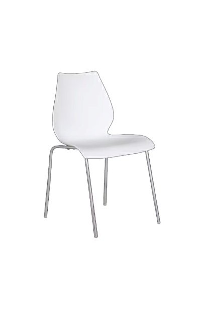 white pluto chair