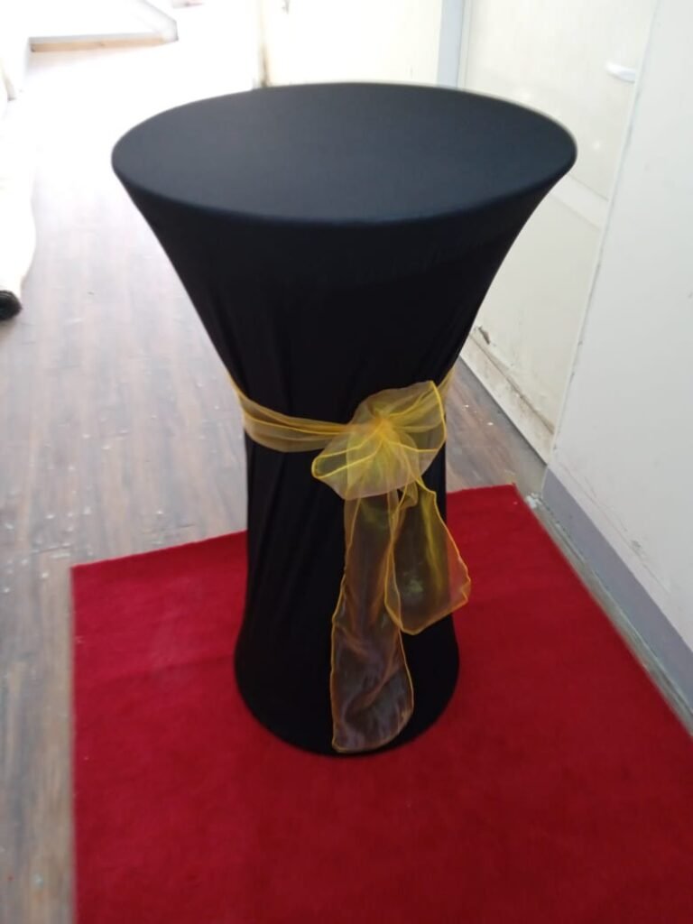 black cocktail table