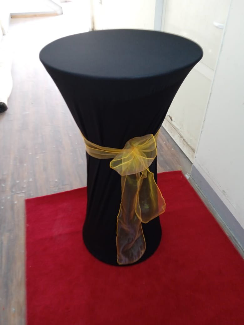 black cocktail table