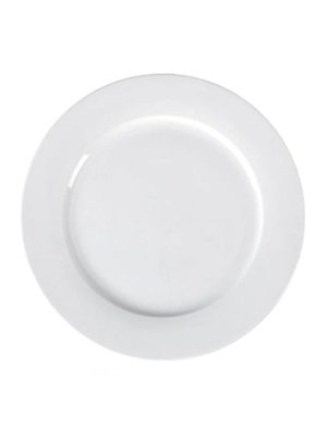 white color dinner plate