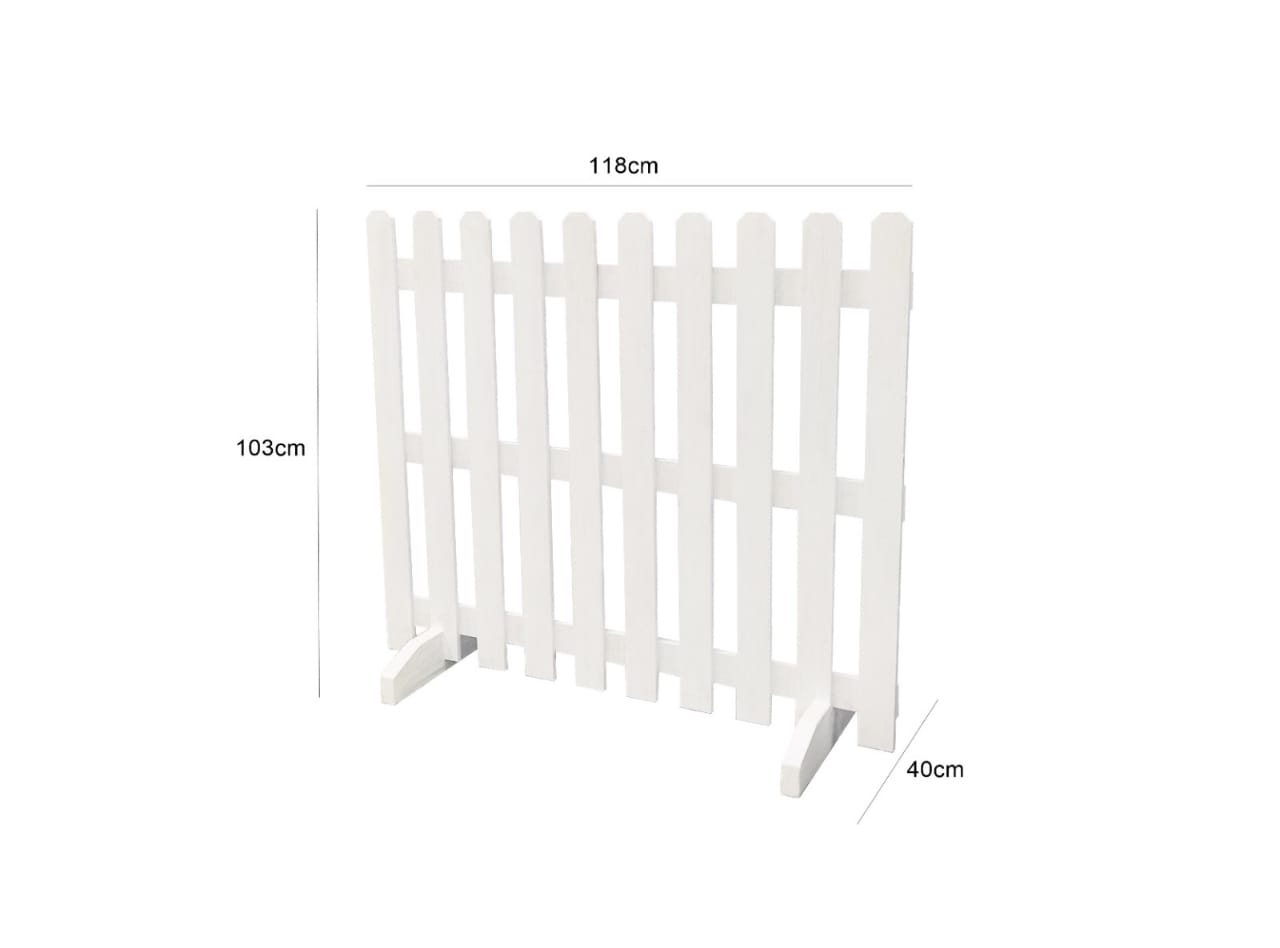 white fencing