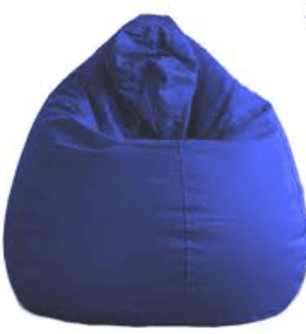 blue bean bag