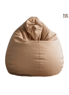 cream colored bean bag